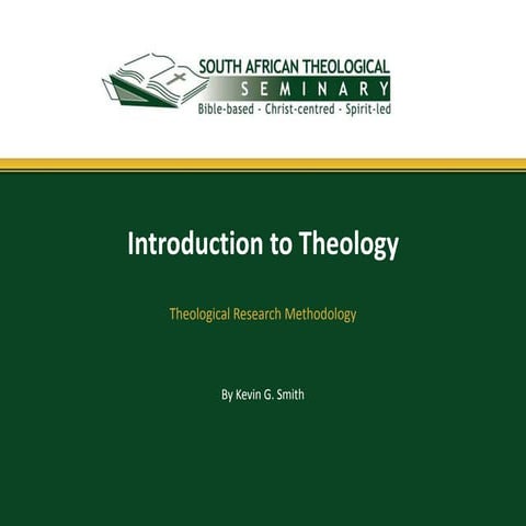 01 Introduction to Theology