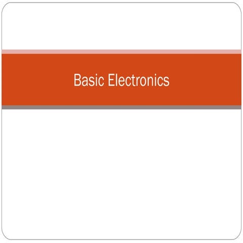 01 intro to electronics | PPT