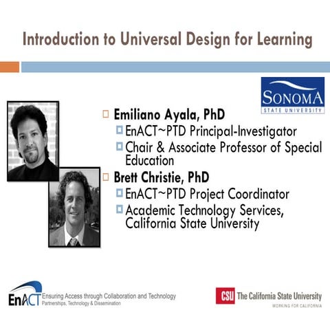 Introduction to Universal Design for Learning
