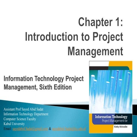 چپتر اول مدیریت پروژه 