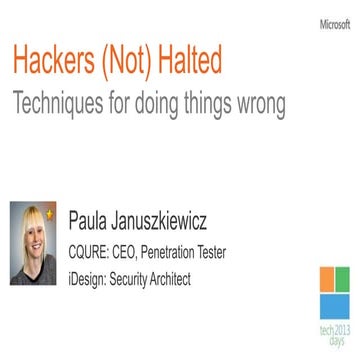 Hackers (Not) Halted 