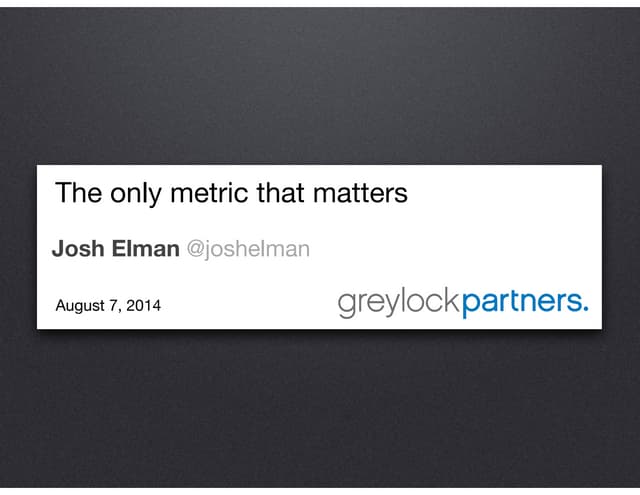 [500DISTRO] The Only Metric That Matters