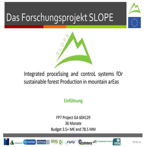 SLOPE 4th workshop - presentation 1