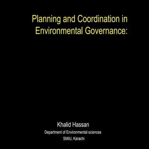 Environmental Governance Lecture Of Environment Ppt