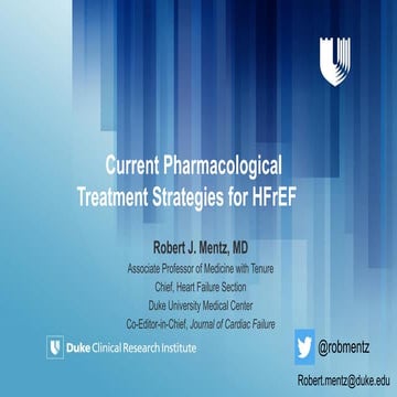 Current Pharmacological Treatment Strategies for HFrEF | PPTX