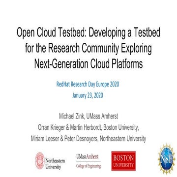01 michael zink   open cloud testbed