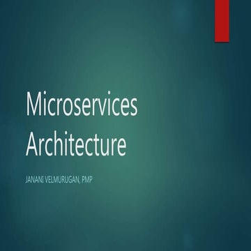 01 microservices architecture | PPTX