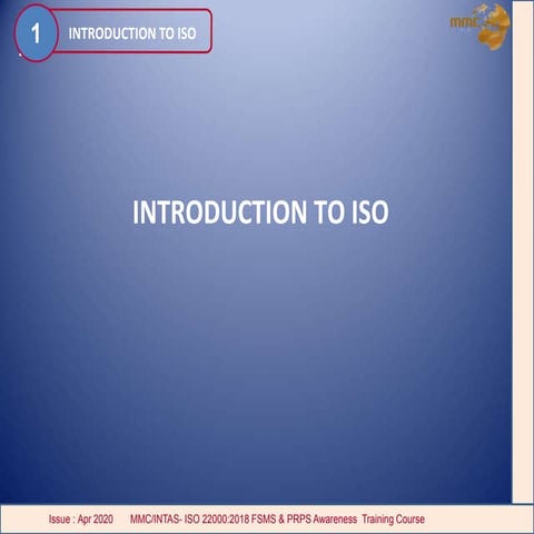 02 INTRODUCTION TO ISO 22000