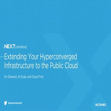 Extending Your Hyperconverged Infrastructure to the Public Cloud