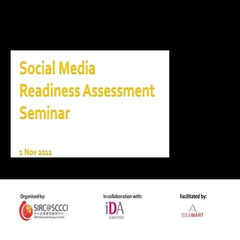Social Media Readiness Assessment Seminar