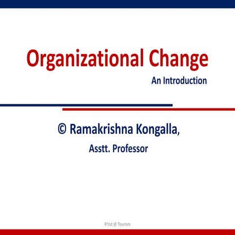 01 organisational change