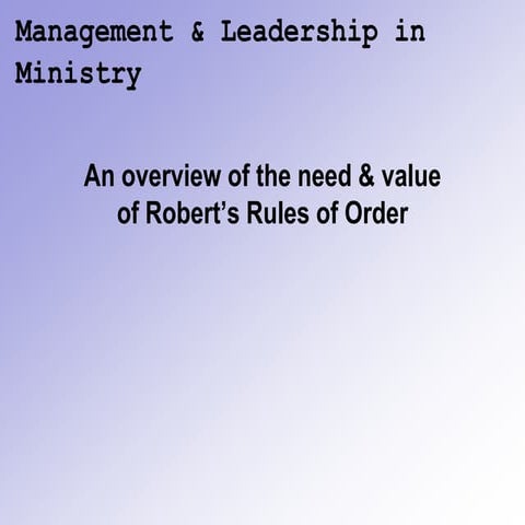 1 Overview of the need and value