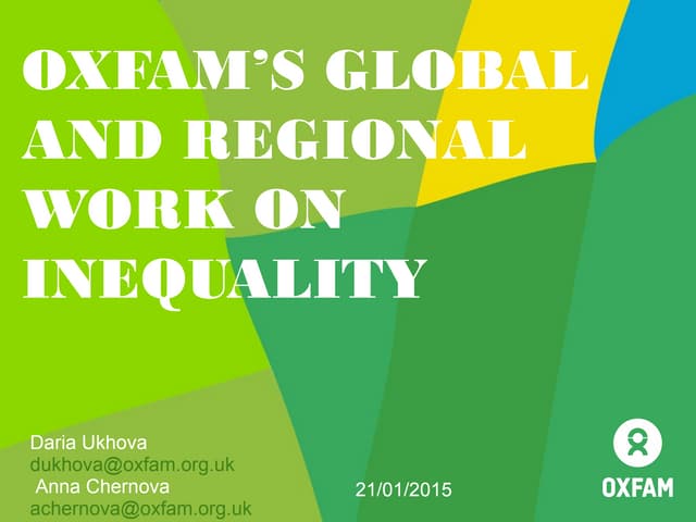 Oxfam's Global and Regional Work on...