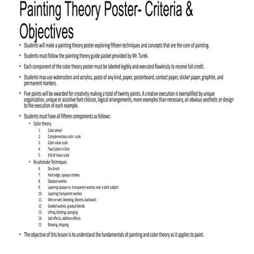 Painting theory poster