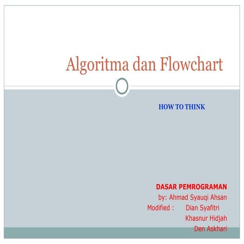 01 pengantar algoritma & flowchart