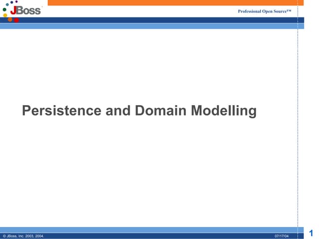 01 persistence and domain modeling