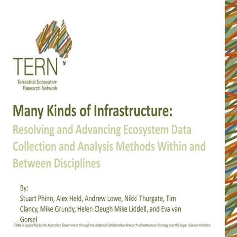Stuart Phinn_Many kinds of infrastructure: resolving and advancing ecosystem ...