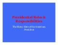 presidential roles presidential roles