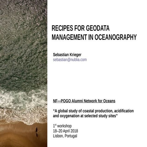 Recipes for geodata management in oceanography