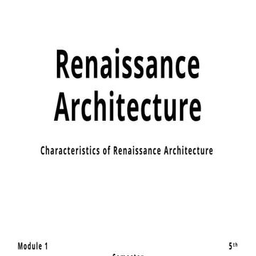 Renaissance Architecture | PPTX