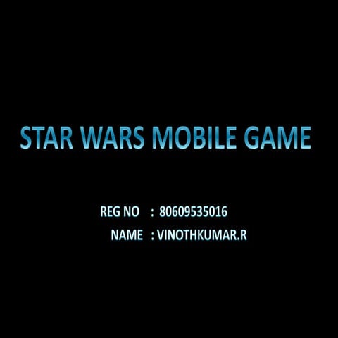 Star wars mobile game@egsp 11.01.2011