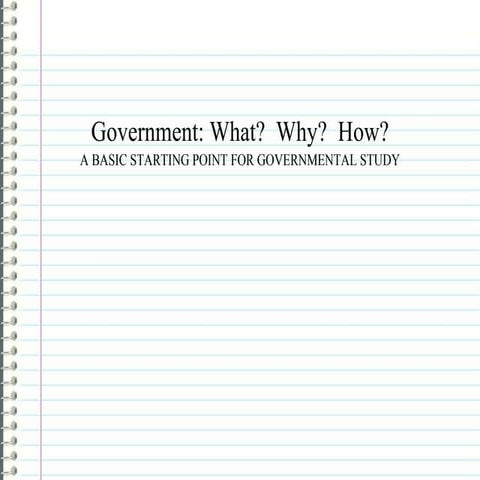 State and government notes