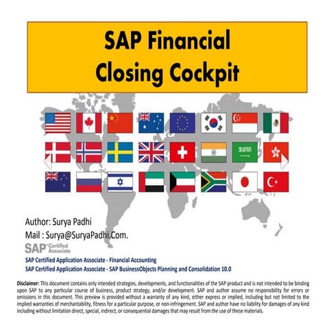 SAP Financial Closing Cockpit