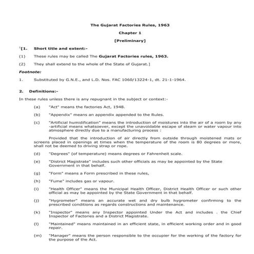 West Bengal Factories Rules, 1958.bfpptx | PPTX