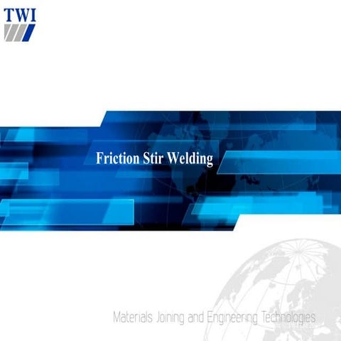 Presentation on FSW of Aluminium by Expert