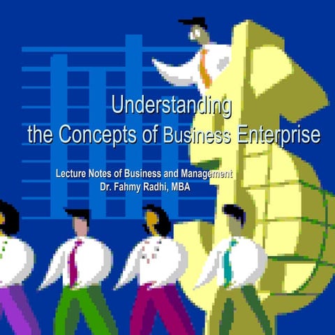 01 Understanding The Concepts Of Business Enterprise
