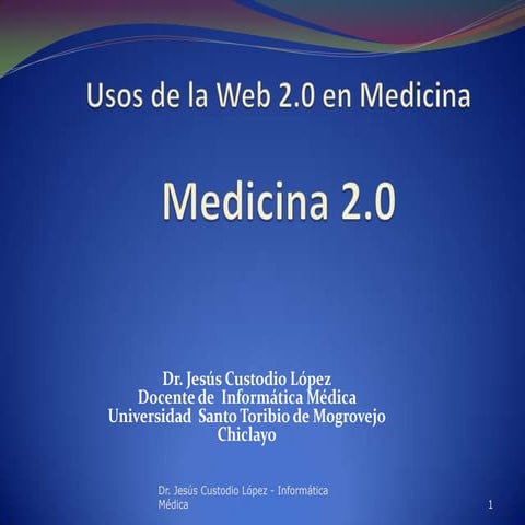 Usos de la web 2.0 en medicina