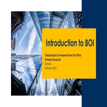 Presentation: Introduction to the BOI