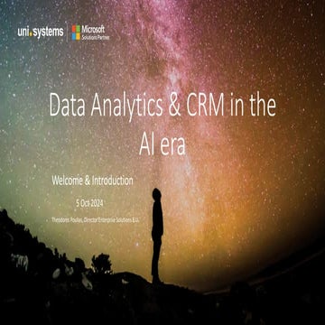 Innovative approaches with AI, Data Analytics & CRM