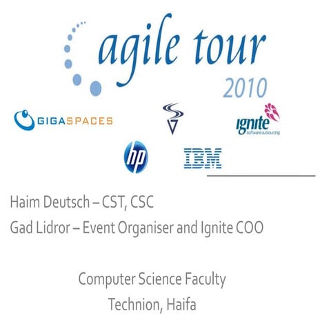 Welcome Session, AgileTour
