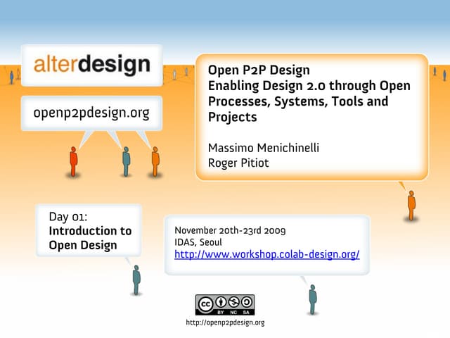 IDAS Workshop: 01 What Is Open Design