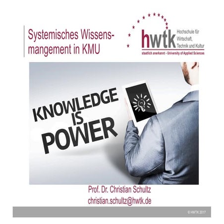 Systemisches Wissensmanagement in KMU