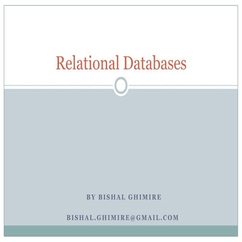 02.01 relational databases