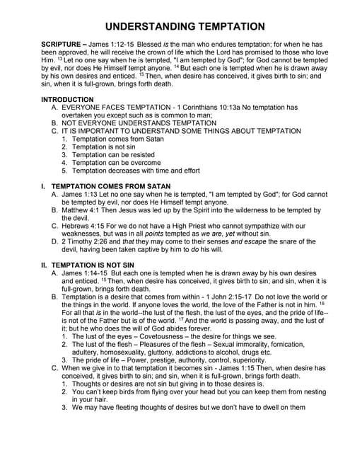 understanding temptation