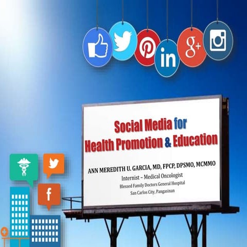 Social Media for Health Promotion & Education