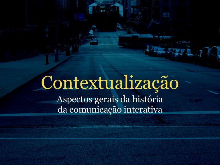 Contextualização Contextualização