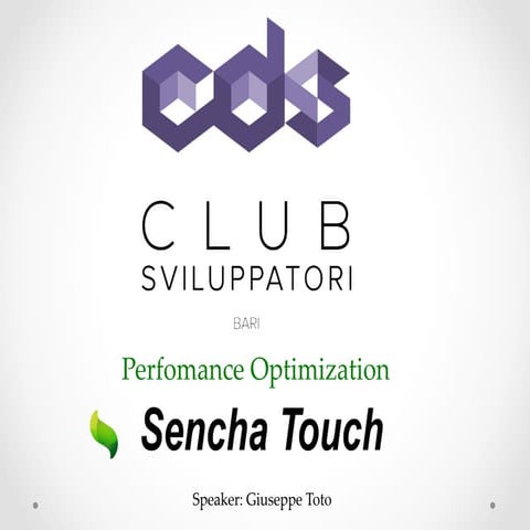 Club degli sviluppatori : performance optimization - 2° Parte