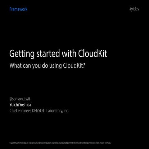 Getting started with CloudKit