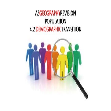 CAMBRIDGE AS GEOGRAPHY REVISION: POPULATION - 4.2 DEMOGRAPHIC TRANSITION