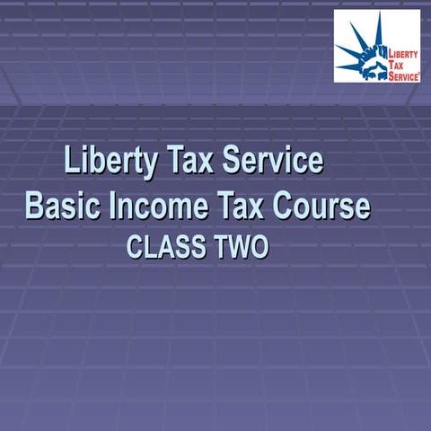 liberty tax course chapter 2 2009