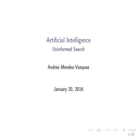 Artificial Intelligence 02 Uninformed Search