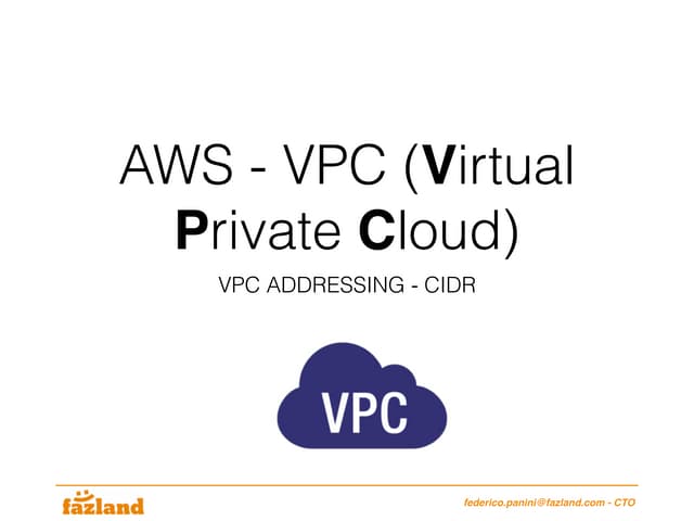 Aws vpc : addressing cidr