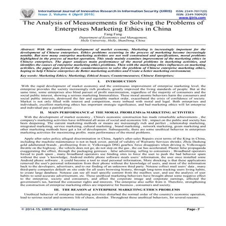 Understanding Positive and Normative Marketing Ethics: Principles and ...