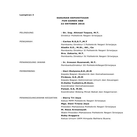 02. susunan kepanitiaan