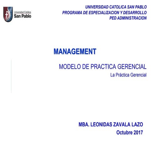 management practica gerencial liderazgo