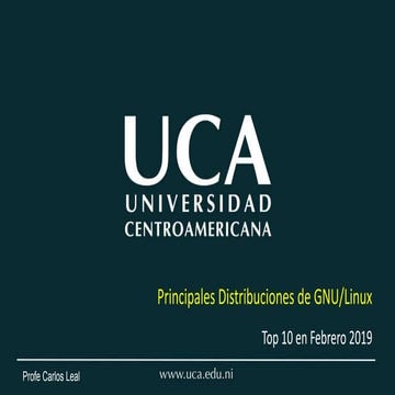 Principales distribuciones de GNU/Linux en  febrero 2019